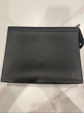 Louis Vuitton Black Men's Clutch/Toiletry Pouch